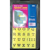 BAZIC Gold Foil Alphabet Label (378/Pack)