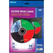 BAZIC 4 5/8" CD/DVD White Label (20/Pack)