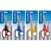 BAZIC 7" Soft Grip Stainless Steel Scissor