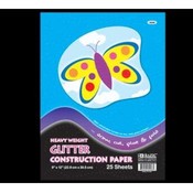 BAZIC 25 Ct. 9" X 12" Glitter Construction Paper P