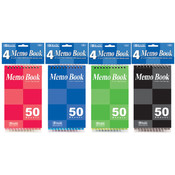 BAZIC 50 Ct. 3" X 5" Spiral Memo Books (6/Pack)