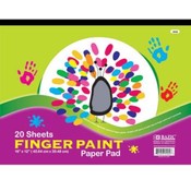 BAZIC 20 Ct. 16" X 12" Finger Paint Paper Pad