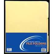 BAZIC 1/3 Cut Letter Size Manila File Folder