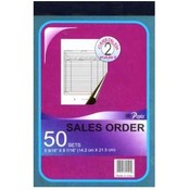 50 Sets 5.5" X 8 7/16" 2-Part Carbonless Sales Ord
