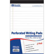 BAZIC 50 Ct. 5" X 8" White Jr. Legal Pad (3/Pack)