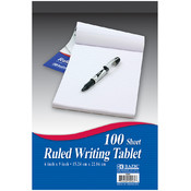 BAZIC 100 Ct. 6" X 9" Ruled Writing Tablet