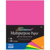 BAZIC 50 Ct. Neon Color Multipurpose Paper