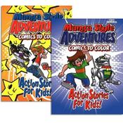 Manga Adventures Comics Coloring &amp; Activity Book