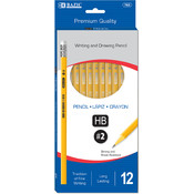 BAZIC #2 Premium Yellow Pencil (12/Pack)