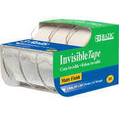 BAZIC 3/4" X 450" Invisible Tape (3/Pack)