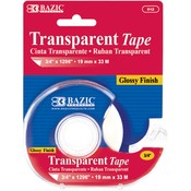 BAZIC 3/4" X 1296" Transparent Tape w/ Dispenser