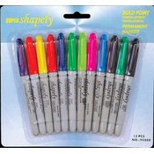 Assorted Color Fine Point Permanent Marker