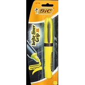 BIC Brite Liner Grip XL Yellow Fluorescent Highlig