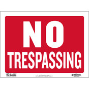 12" X 16" No Trespassing Sign