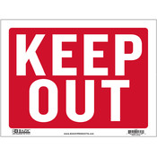 9" X 12" Keep Out Sign