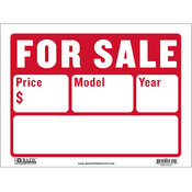 9" X 12" For Sale Sign (2-Line)