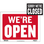9" X 12" Open Sign w/ Closed Sign on Back