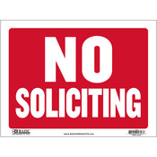 9" X 12" No Soliciting Sign