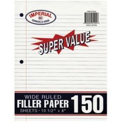 Wide Rule 150 Count Filler Paper