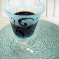 Recycled Glass - Etch Blue -14 oz. Wine Goblet