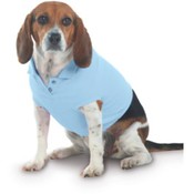 Doggie Skins Baby-Rib Golf Shirt Lt Blue Size Medi