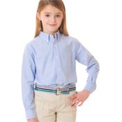 UltraClub Youth Classic Wrinkle-Free L/S Oxford