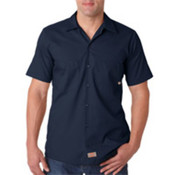 Dickies Men's Short-Sleeve Industrial Poplin Work Shirt - Na