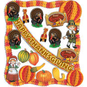 Thanksgiving Decorating Kit - 22 Pcs(Case of 4)