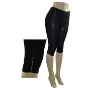 Womens Spandex Cropped Pants In 3 Colors