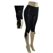 Womens Spandex Shinny Cropped Pants In  3 Colors