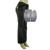 Womens Denim Straight Leg Jeans