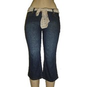 Women's Capri Pants With Stone Detail