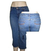 Womens  Denim Capri Jeans
