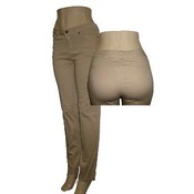 Womens Khaki Skinny Leg Twill Pants