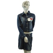Women's Stretch Denim 2 Piece Set