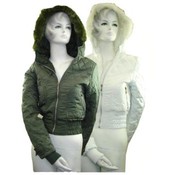 Women's Short Cut Bomber Jacket