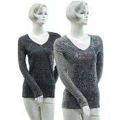 Women's Long Sleeve Burnout Sublimation Top