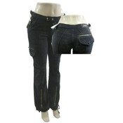 Womens' Black Corduroy Cargo Pants