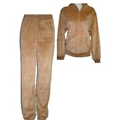 Sexy 2 Piece Plus Size Velour Outfit