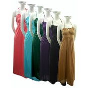 Womens Plus Size Long Halter Dress
