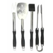 Grill Zone Stainless Steel 5 Pc. BBQ Tool Set