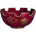 Red Bowl Coral Reef Porcelain