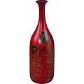 Vase Peacock Red Porcelain