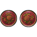 Set of 2 Plates Island Breeze Red Porcelain
