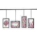Embossed Coral Wall Hanging Art Coral Reef