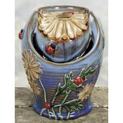 Water Fountain Daisies-Ladybug/Bee