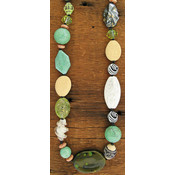 Turquoise & Green Bead Necklace