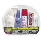 Women's 6 pc Clear Travel Bag