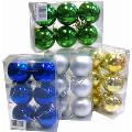 6 Pack Christmas Ball Ornaments