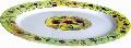 Melamine Dinner Plate Oval- Yellow Floral